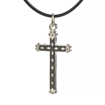 Pendant on a string cross W-25