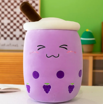 Plush Mascot Bubble Tea Cup B-2361 purple