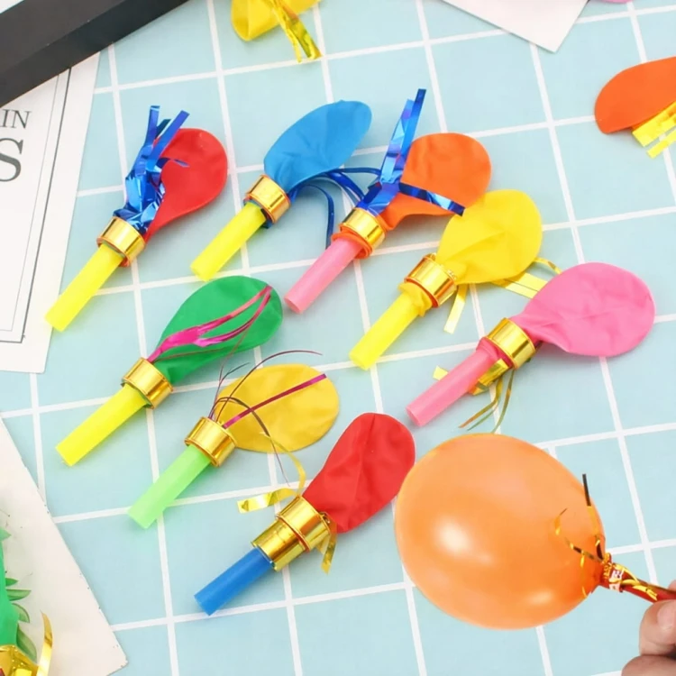 Balon Gwizdek Trąbka Imprezowa 50szt Upominek dla dzieci mini prezent