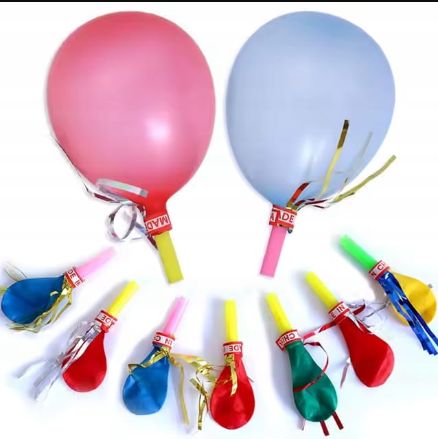 Balon Gwizdek Trąbka Imprezowa 50szt Upominek dla dzieci mini prezent