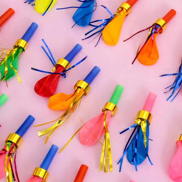 Balon Gwizdek Trąbka Imprezowa 50szt Upominek dla dzieci mini prezent