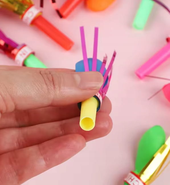 Balon Gwizdek Trąbka Imprezowa 50szt Upominek dla dzieci mini prezent