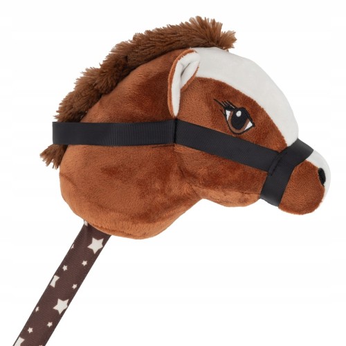 KOŃ NA KIJU HOBBY HORSE PLUSZOWA GŁOWA KONIA DZWIĘK ZABAWKA PREZENT