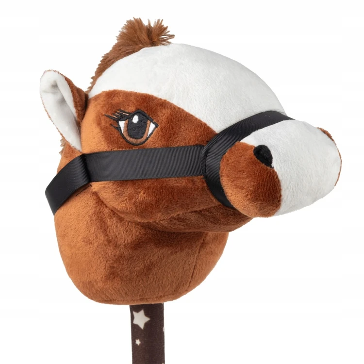 KOŃ NA KIJU HOBBY HORSE PLUSZOWA GŁOWA KONIA DZWIĘK ZABAWKA PREZENT