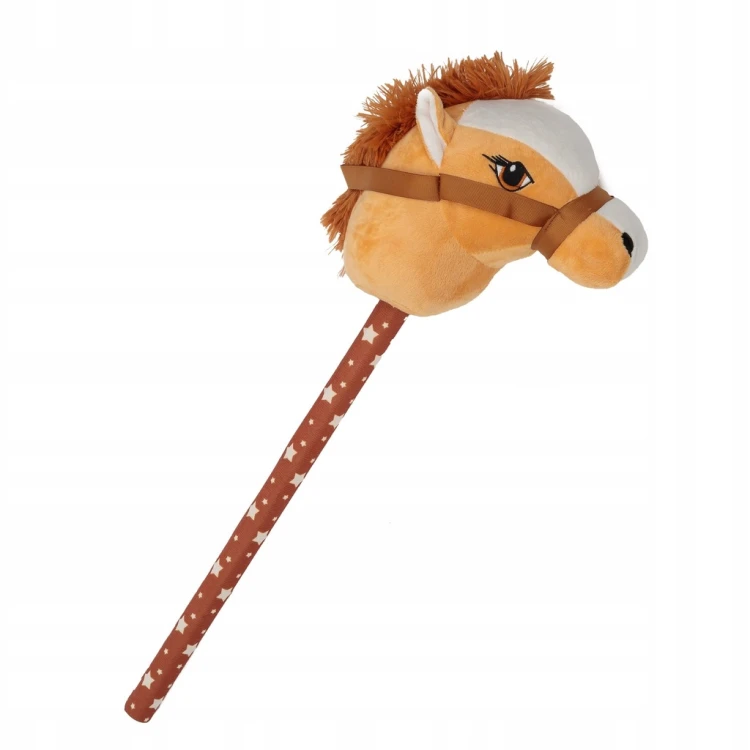 KOŃ NA KIJU HOBBY HORSE PLUSZOWA GŁOWA KONIA DZWIĘK ZABAWKA PREZENT