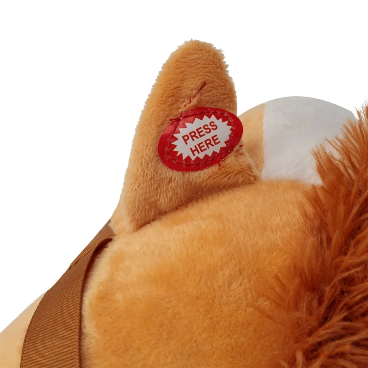 KOŃ NA KIJU HOBBY HORSE PLUSZOWA GŁOWA KONIA DZWIĘK ZABAWKA PREZENT