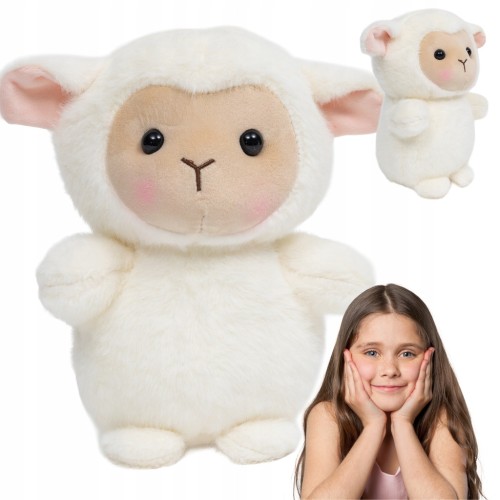 MASKOTKA OWIECZKA PLUSZAK 22cm DLA DZIECI PREZENT przytulanka MILUTKA