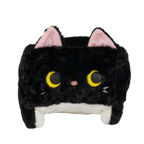 Maskotka poduszka kwadratowy pluszowy kot czarny 30cm.   B-2517-26