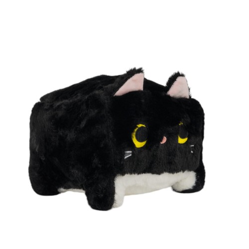 Maskotka poduszka kwadratowy pluszowy kot czarny 30cm.   B-2517-26