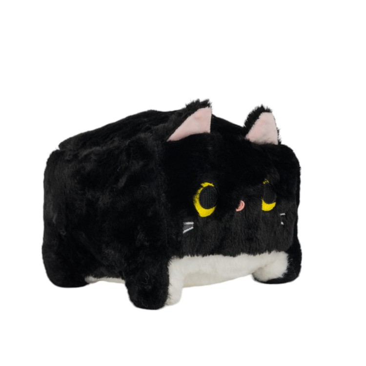 Maskotka poduszka kwadratowy pluszowy kot czarny 30cm.   B-2517-26