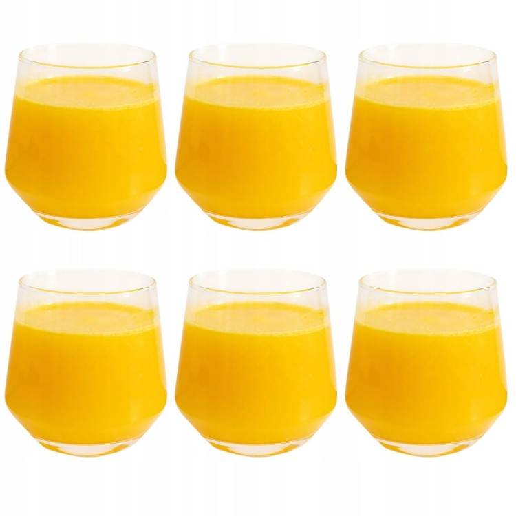 Szklanki Zestaw Szklanek do Napojów 6 sztuk 370ml