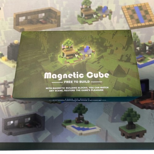 Klocki magnetyczne Minecraft XXL 292szt. konstrukcyjne sześciany kostki