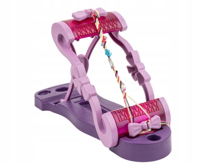 ZESTAW DO ROBIENIA BRANSOLETEK KORALIKI GUMKI SZNUREK KROSNO DO BIŻUTERII