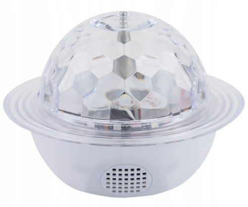 Lampka Nocna Projektor Obrotowy Multikolor Głośnik