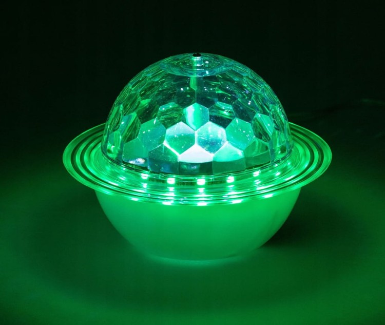 Lampka Nocna Projektor Obrotowy Multikolor Głośnik