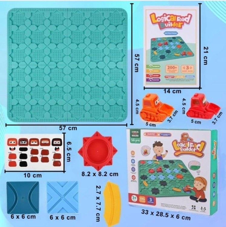 Gra logiczna labirynt zabawka dla dzieci tor przeszkód plansza koparki XXL