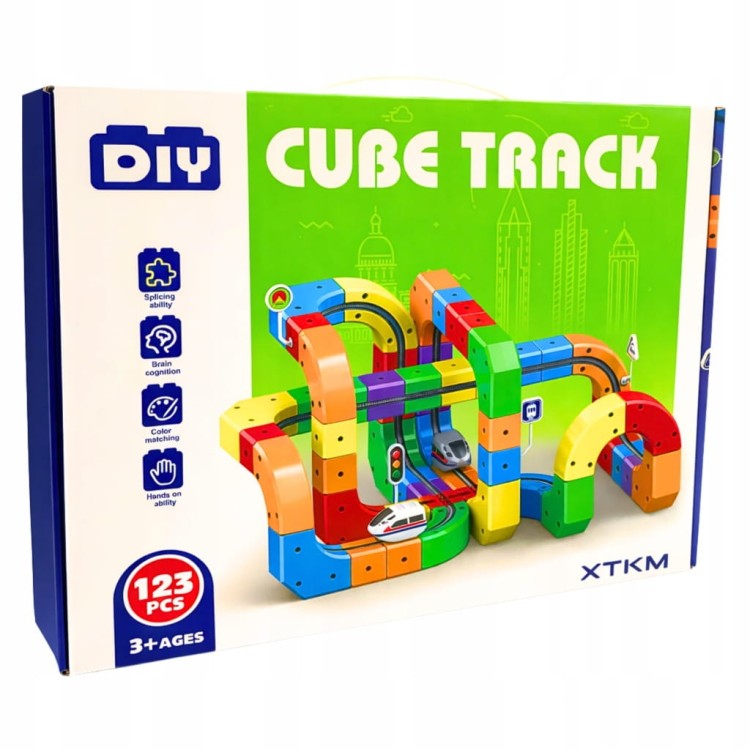 Klocki Magnetyczne Kolejka Elektryczna  123el.537-201