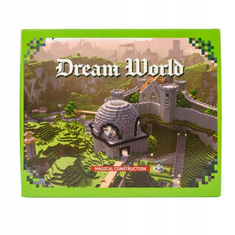 Klocki magnetyczne Minecraft 128szt. konstrukcyjne sześciany + 4 figurki