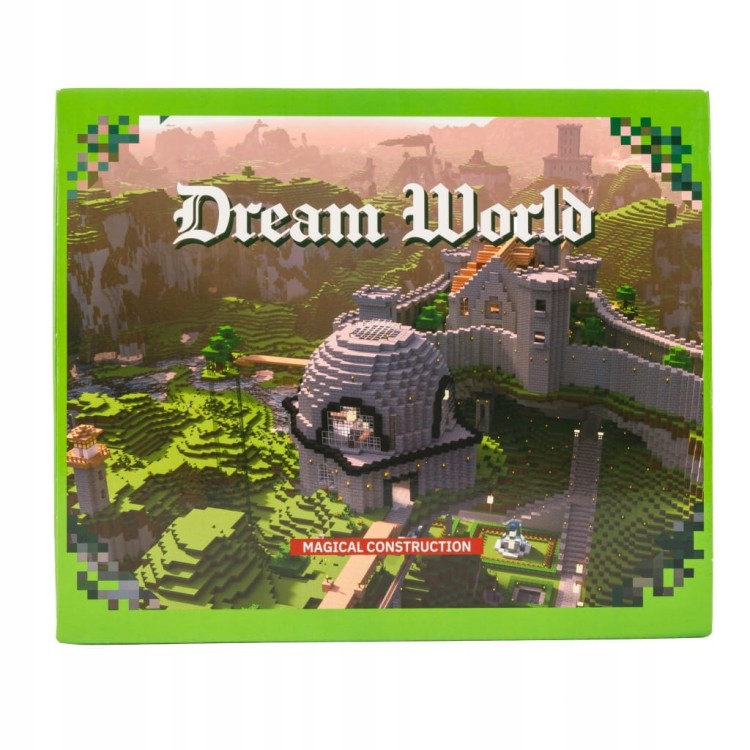 Klocki magnetyczne Minecraft 128szt. konstrukcyjne sześciany + 4 FIGURKI XJB048