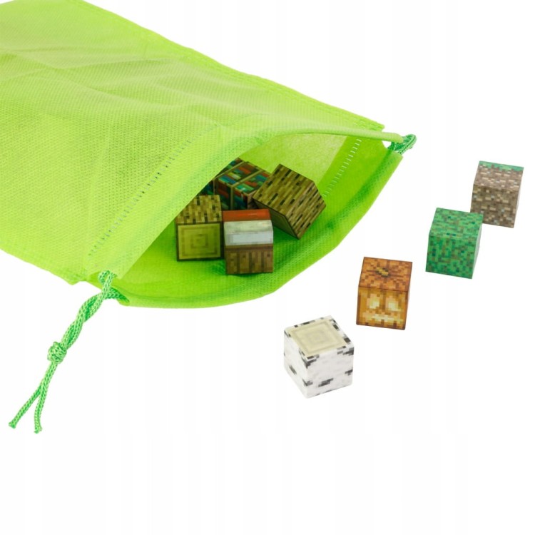 Klocki magnetyczne Minecraft 128szt. konstrukcyjne sześciany + 4 FIGURKI XJB048