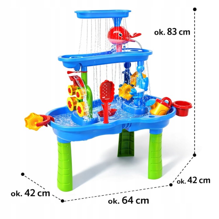 Stolik Wodny dla Dzieci fontanna piaskownica Stół Zabawki Ogrodu Plażowe