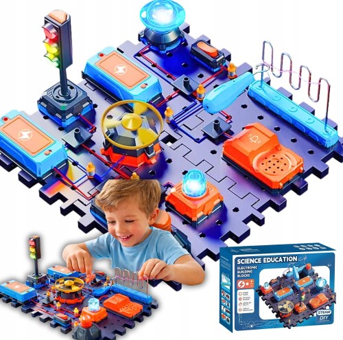 Zestaw Elektroniczny DIY STEM dla Dzieci Mały Elektryk XXL  SD807