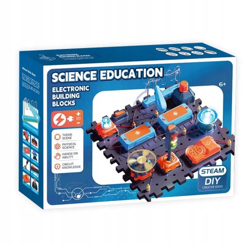 Zestaw Elektroniczny DIY STEM dla Dzieci Mały Elektryk XXL  SD807