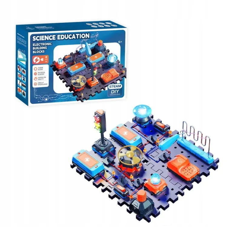 Zestaw Elektroniczny DIY STEM dla Dzieci Mały Elektryk XXL  SD807