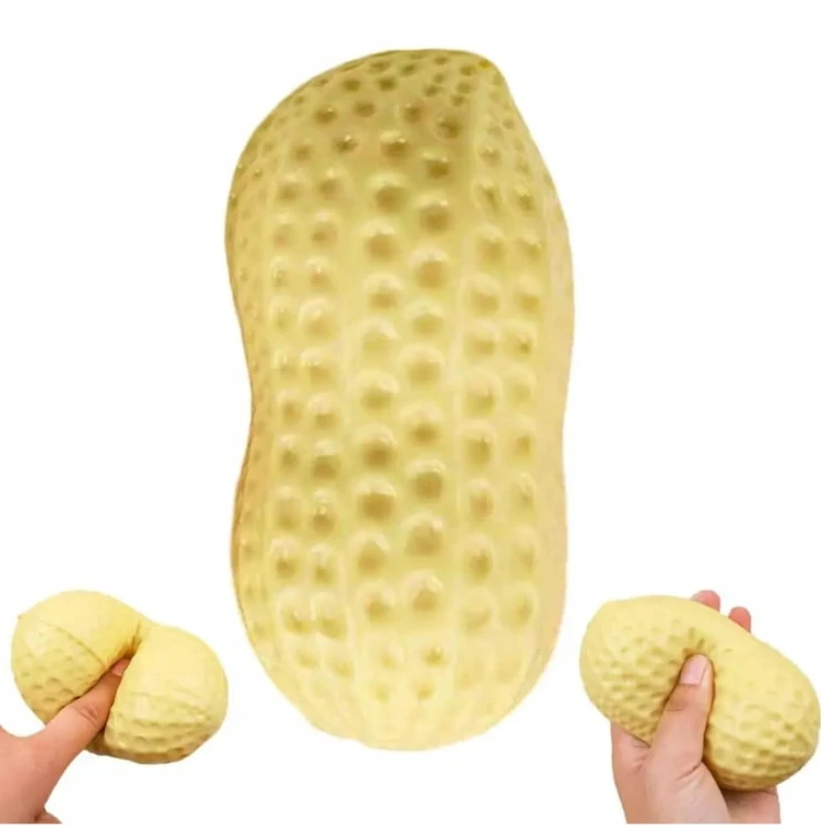 GNIOTEK ANTYSTRESOWY ORZESZEK SQUISHY DO ŚCISKANIA TPR-RELAKSACYJNY ZABAWKA