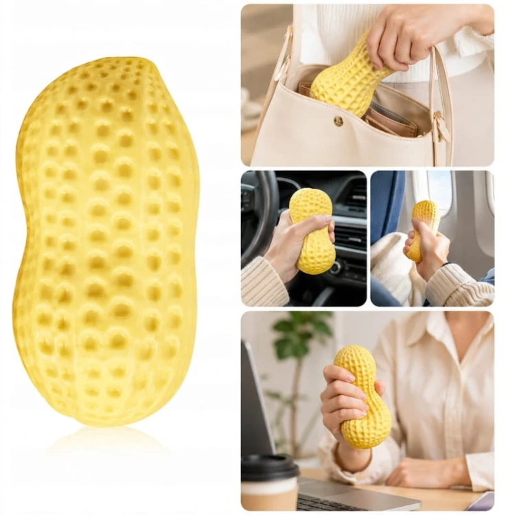 GNIOTEK ANTYSTRESOWY ORZESZEK SQUISHY DO ŚCISKANIA TPR-RELAKSACYJNY ZABAWKA