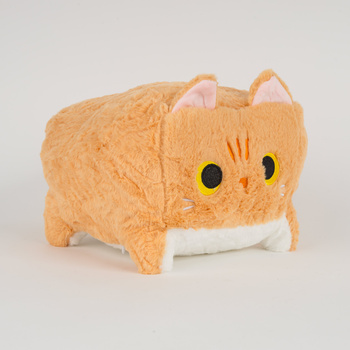 Plush mascot cat square 40 cm B-2517-26-R