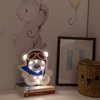 Lampka nocna drewniana Miś pilot LD-02