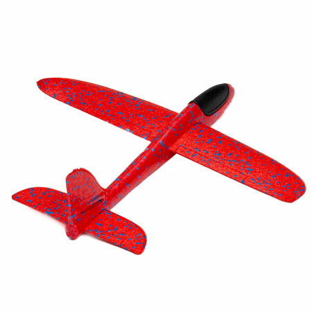 Styrofoam Airplane Red 48cm B-1282