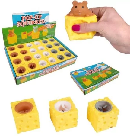 Cheese Squishy with Mouse B-2444