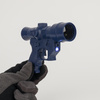 Keychain pistol flashlight, laser, scope B-2525