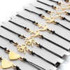 String bracelet gold mix B-2179