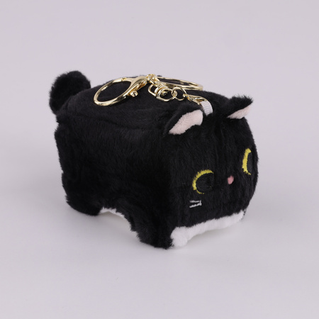 Plush cat keychain square B-2567