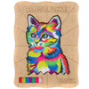 Puzzle Drewniane Eko Układanka Boho Kot HH-141