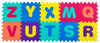 Mata edukacyjna dla dziecka literki puzzle 10szt. HH-147-1