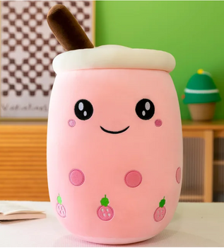 Plush Mascot Bubble Tea Cup B-2361 pink