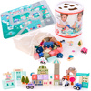 Wooden city blocks for children HH-115