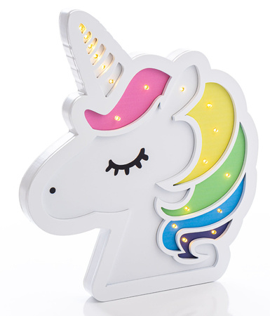 Lampka nocna drewniana Jednorożec LD-10