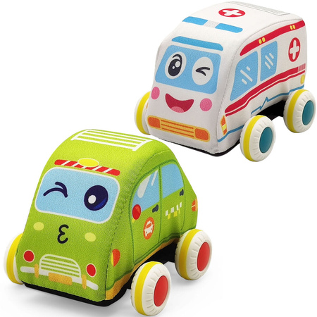 Soft cars for children Ambulance and Taxi cars