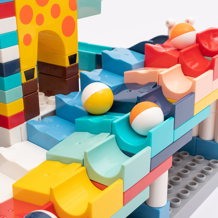 Blocks Set of blocks for children Ball track Zoo
