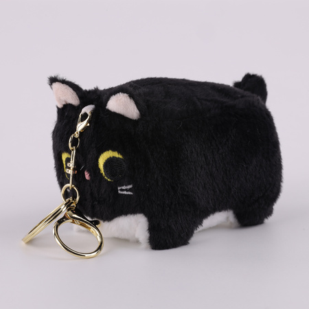 Plush cat keychain square B-2567