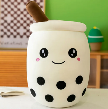 Plush Mascot Bubble Tea Cup B-2361 white