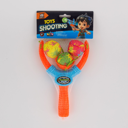 Game set slingshot with balls B-2562-P