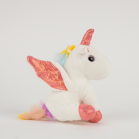 Plush unicorn keychain B-2553-B