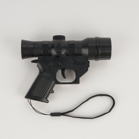 Keychain pistol flashlight, laser, scope B-2525