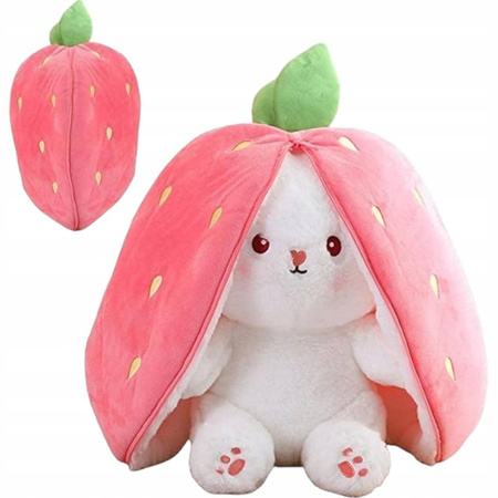  Maskotka królik króliczek w truskawce 25CM B-2441-R